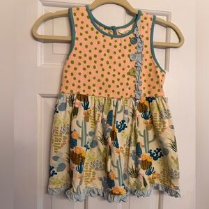 Matilda Jane Pink Polka Dot Bodice with Cactus Print